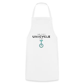 Chemise monocycle - Tablier de cuisine - blanc - Devant - AI Model Male 185 dark (185cm)