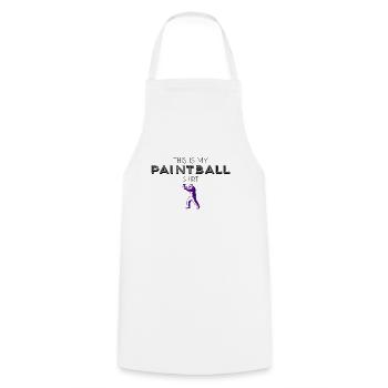 Chemise de paintball - Tablier de cuisine - blanc - Devant - AI Model Male 185 dark (185cm)