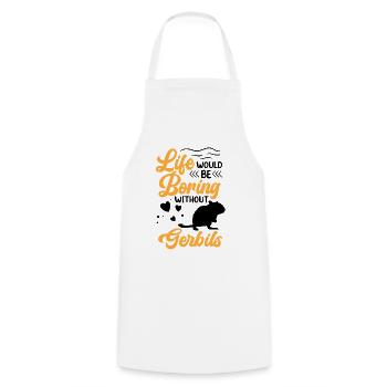 Alésage sans rongeur gerbille Gerbille - Tablier de cuisine - blanc - Devant - AI Model Male 185 dark (185cm)
