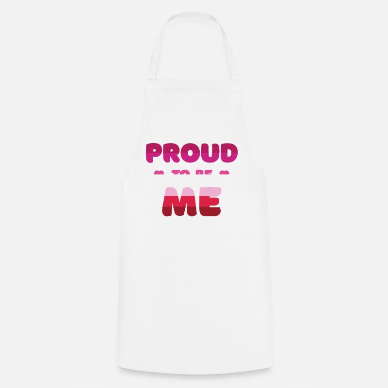 Lesbischer Stolz, ich zu sein - Pride Month - Kochschürze - Weiß