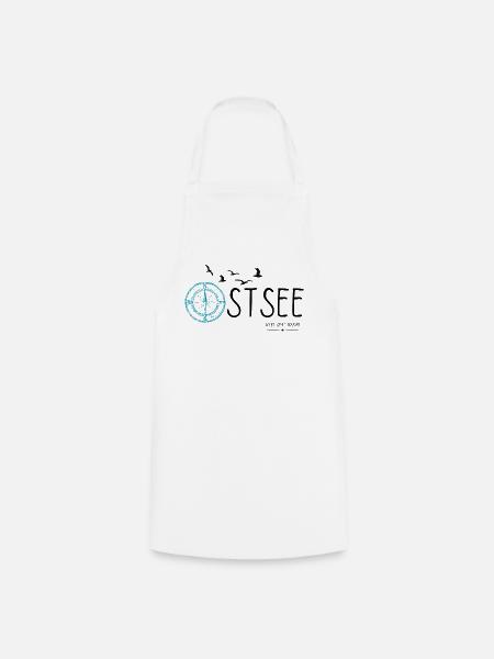 Ostseeliebe - Meerverliebt - Ostsee Shirt - Kochschürze - Weiß