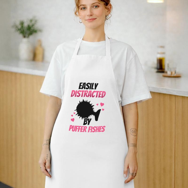 Distrait par le poisson-globe Poisson-globe géant Tablier de cuisine