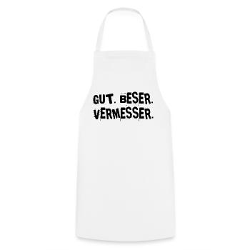 Gut Besser Vermesser Vermessungsingenieur Spruch - Kochschürze - Weiß - Vorne - AI Model Male 185 dark (185cm)