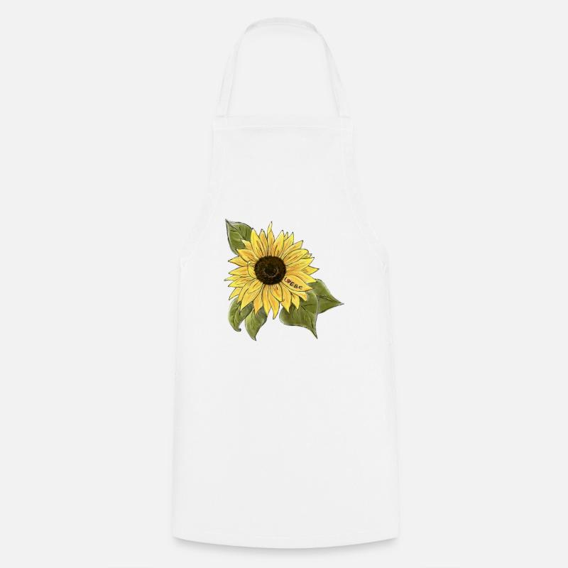 Sonnenblume 🌻 - Kochschürze - Weiß