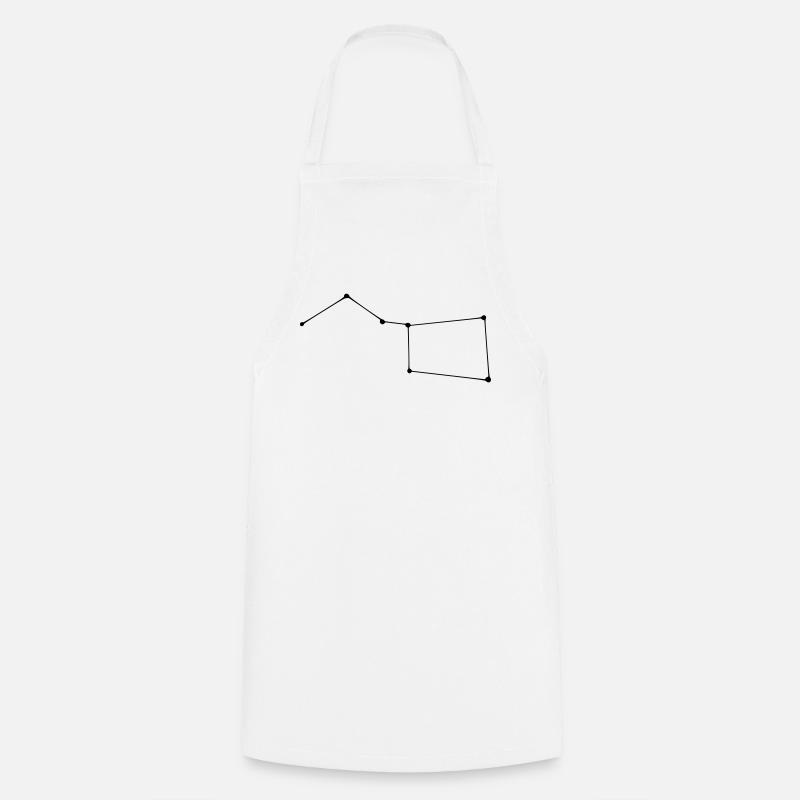 Constellation Big Dipper - Cooking Apron - white