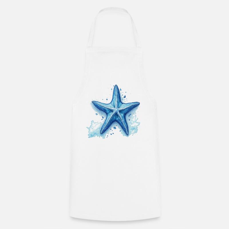 Starfish - Cooking Apron - white
