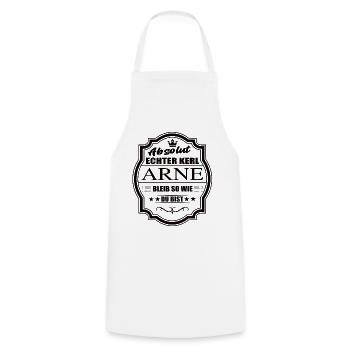 Absolut Echter Kerl Arne Bleib So Wie Du Bist - Kochschürze - Weiß - Vorne - AI Model Male 185 dark (185cm)