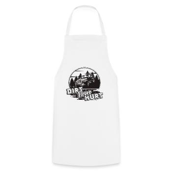 Dirt Never Hurt Off Road Trip Off-Road Racer - Cooking Apron - white - Front - AI Model Male 185 dark (185cm)