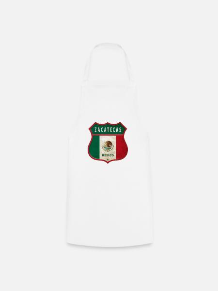 Zacatecas Mexiko Wappen Design - Kochschürze - Weiß