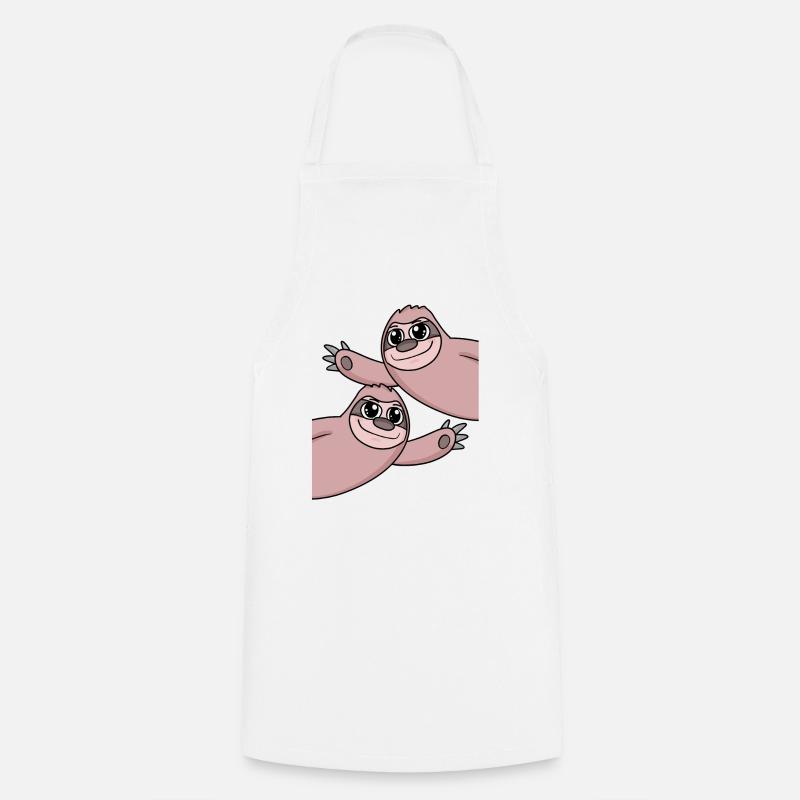 Sloth Sloths - Cooking Apron - white