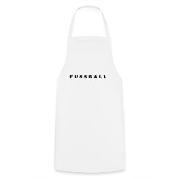 Lettrage de football - Tablier de cuisine - blanc - Devant - AI Model Male 185 dark (185cm)