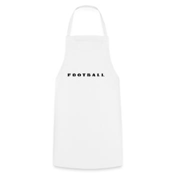 Lettrage de football - Tablier de cuisine - blanc - Devant - AI Model Male 185 dark (185cm)