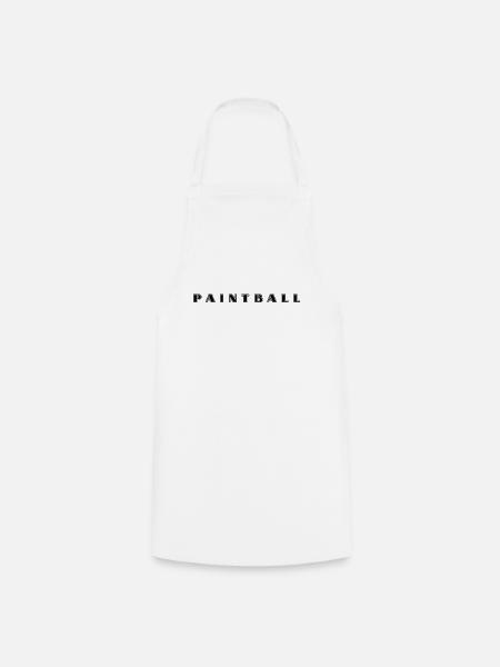 Paintball Schriftzug - Kochschürze - Weiß