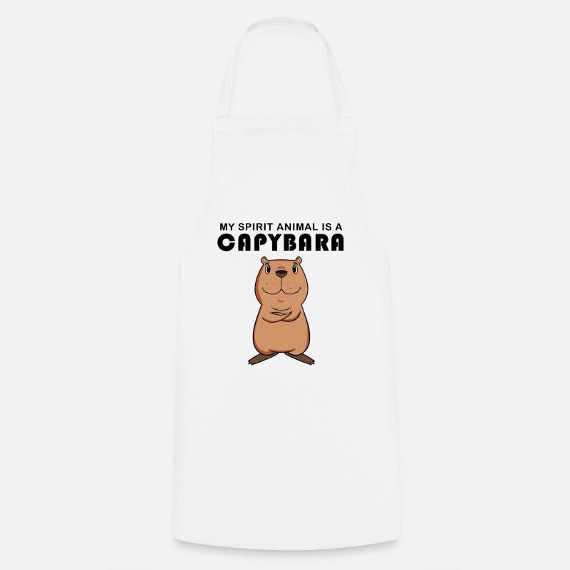 Capybara capybara gave - Kokkeforkle - hvit