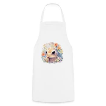Turtle Lizard Turtle Baby Turtles - Cooking Apron - white - Front - AI Model Male 185 dark (185cm)