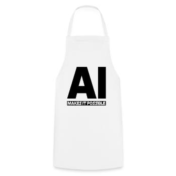 L’IA rend cela possible - AI Robotics & Artificial In - Tablier de cuisine - blanc - Devant - AI Model Male 185 dark (185cm)