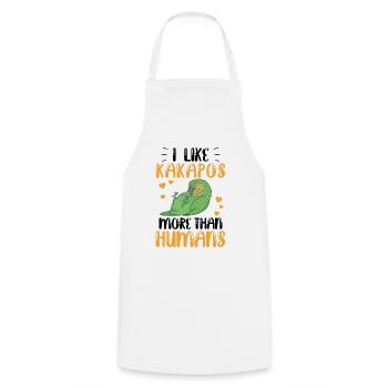 Kakapo more like flightless parrot Kakapo - Cooking Apron - white - Front - AI Model Male 185 dark (185cm)