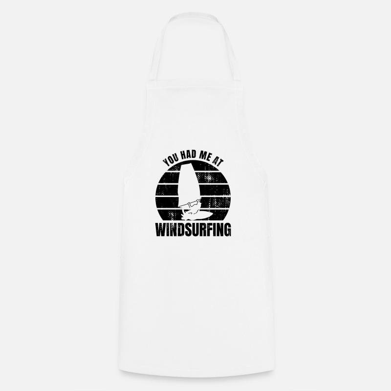 Windsurfer Quote - Cooking Apron - white