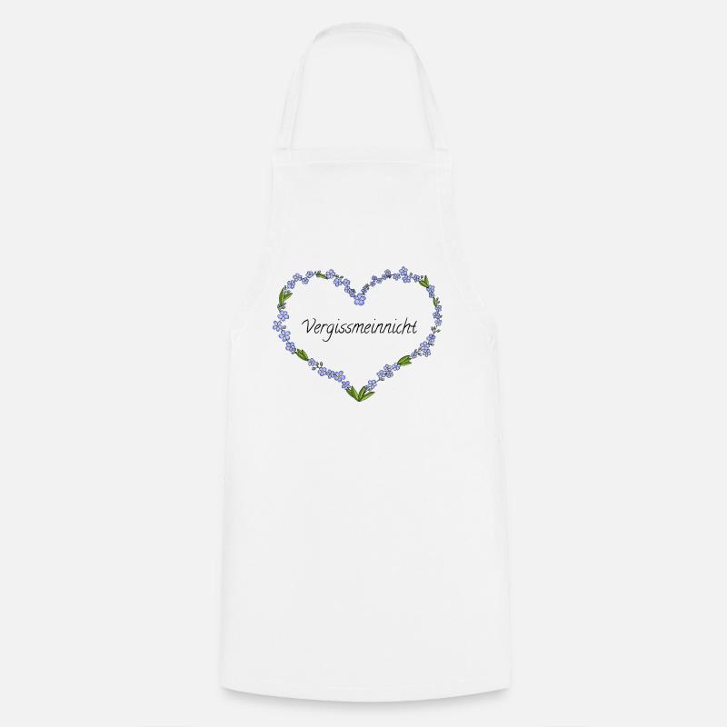 Forget-me-not - Cooking Apron - white