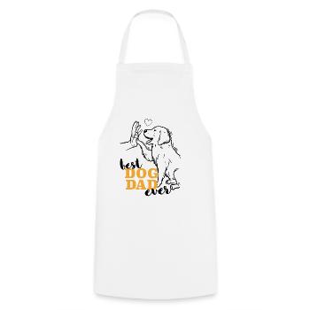 Best Golden Retriever Daddy Golden Retriever - Cooking Apron - white - Front - AI Model Male 185 dark (185cm)