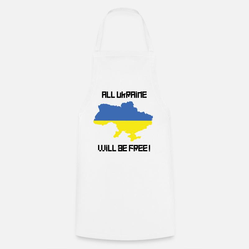 All Ukraine will be free! - Kochschürze - Weiß