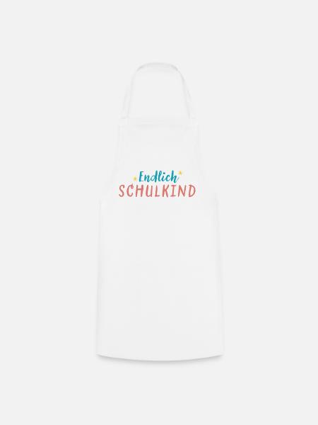 Endlich Schulkind - Kochschürze - Weiß
