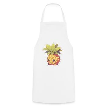 Ananas Plante Ananas Fruit Fruit - Tablier de cuisine - blanc - Devant - AI Model Male 185 dark (185cm)