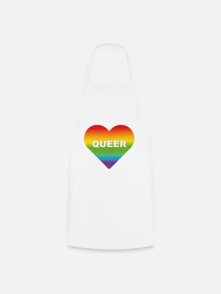 Queer Transgender sein - Kochschürze - Weiß