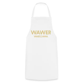 WAWER Warszawa Warsaw Warschau - Cooking Apron - white - Front - AI Model Male 185 dark (185cm)