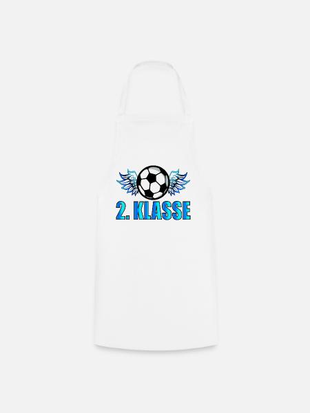 SCHULANFANG 2. KLASSE FUßBALL - Kochschürze - Weiß