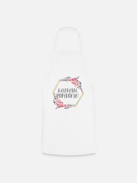Weltbeste Kapitänin Segeln Boot Geschenk - Kochschürze - Weiß