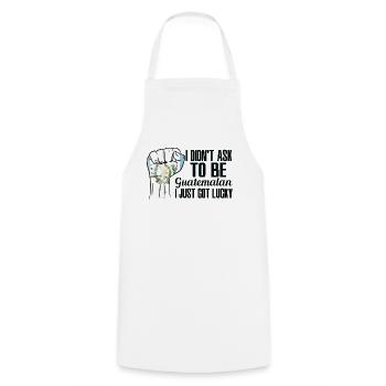 Guatemalan Pride Guatemala Flag Grown Guatemalan - Cooking Apron - white - Front - AI Model Male 185 dark (185cm)
