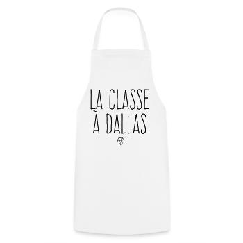 La classe à Dallas - Tablier de cuisine - blanc - Devant - AI Model Male 185 dark (185cm)