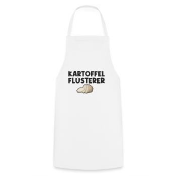 Kartoffel Flüsterer - Kochschürze - Weiß - Vorne - AI Model Male 185 dark (185cm)