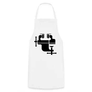 Icône de l’icône des outils de la banque d’outils Vice - Tablier de cuisine - blanc - Devant - AI Model Male 185 dark (185cm)
