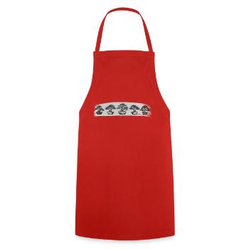 Bonsaï Arbre Bonsaï Arbre Fleur Chaîne Bonsaï - Tablier de cuisine - rouge - Devant - AI Model Male 185 dark (185cm)
