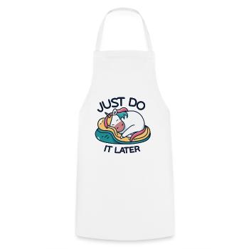 Unicorn Thick Unicorn Unicorn Chill Relax - Cooking Apron - white - Front - AI Model Male 185 dark (185cm)