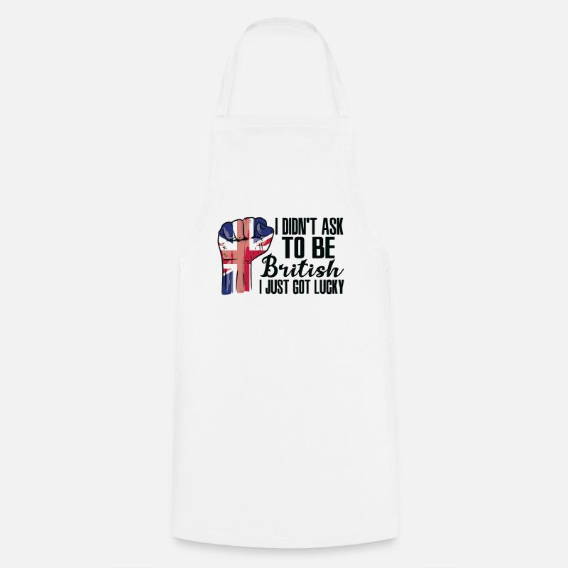 Fierté britannique Drapeau britannique cultivé - Tablier de cuisine - blanc