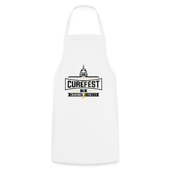 CureFest 2023 CureFest pour les patients atteints de cancer infantile - Tablier de cuisine - blanc - Devant - AI Model Male 185 dark (185cm)