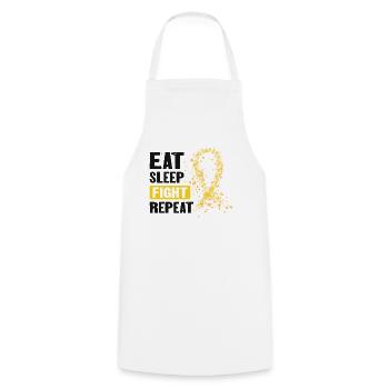CureFest 2023 CureFest pour les patients atteints de cancer infantile - Tablier de cuisine - blanc - Devant - AI Model Male 185 dark (185cm)