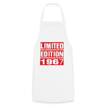 Edition Limitée 1967 Anniversaire 1967 Vintage Rétro - Tablier de cuisine - blanc - Devant - AI Model Male 185 dark (185cm)