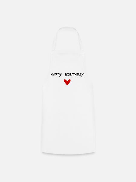 ALLES GUTE ZUM GEBURTSTAG. ALLES GUTE ZUM GEBURTSTAG. JAHRESTAG. - Kochschürze - Weiß