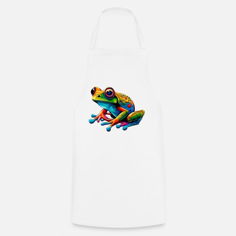 Frosch - Kochschürze - Weiß