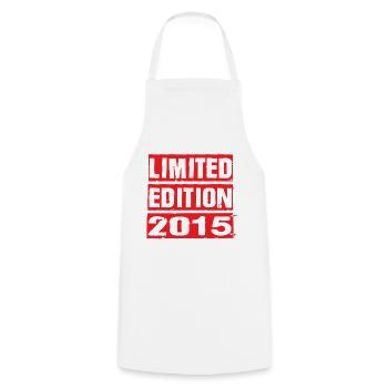 Edition Limitée 2015 Anniversaire 2015 Vintage Rétro - Tablier de cuisine - blanc - Devant - AI Model Male 185 dark (185cm)