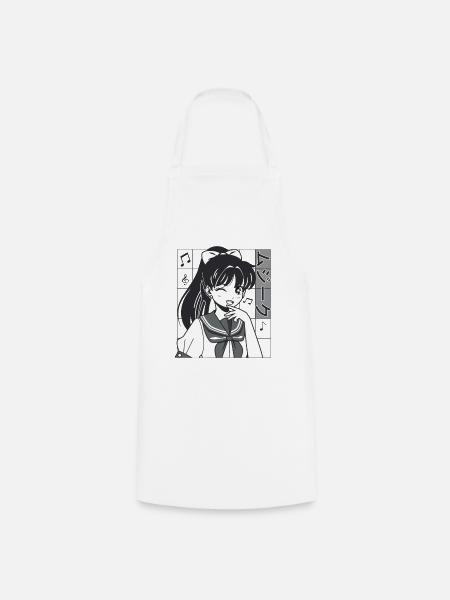 Anime Musik - Kochschürze - Weiß