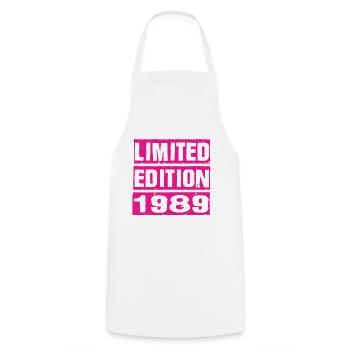 Édition limitée 1989 - Tablier de cuisine - blanc - Devant - AI Model Male 185 dark (185cm)