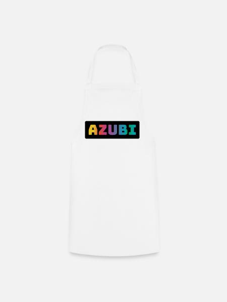 Azubi Tshirt coloured black - Kochschürze - Weiß