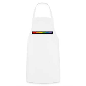 Chemise CSD design de t-shirt LGBT - Tablier de cuisine - blanc - Devant - AI Model Male 185 dark (185cm)