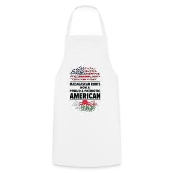 Madagaskar Amerikanischer Patriot USA Gewachsen - Kochschürze - Weiß - Vorne - AI Model Male 185 dark (185cm)
