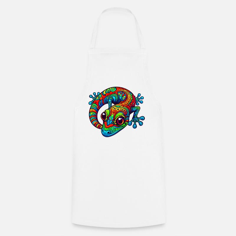 Gecko - Tablier de cuisine - blanc